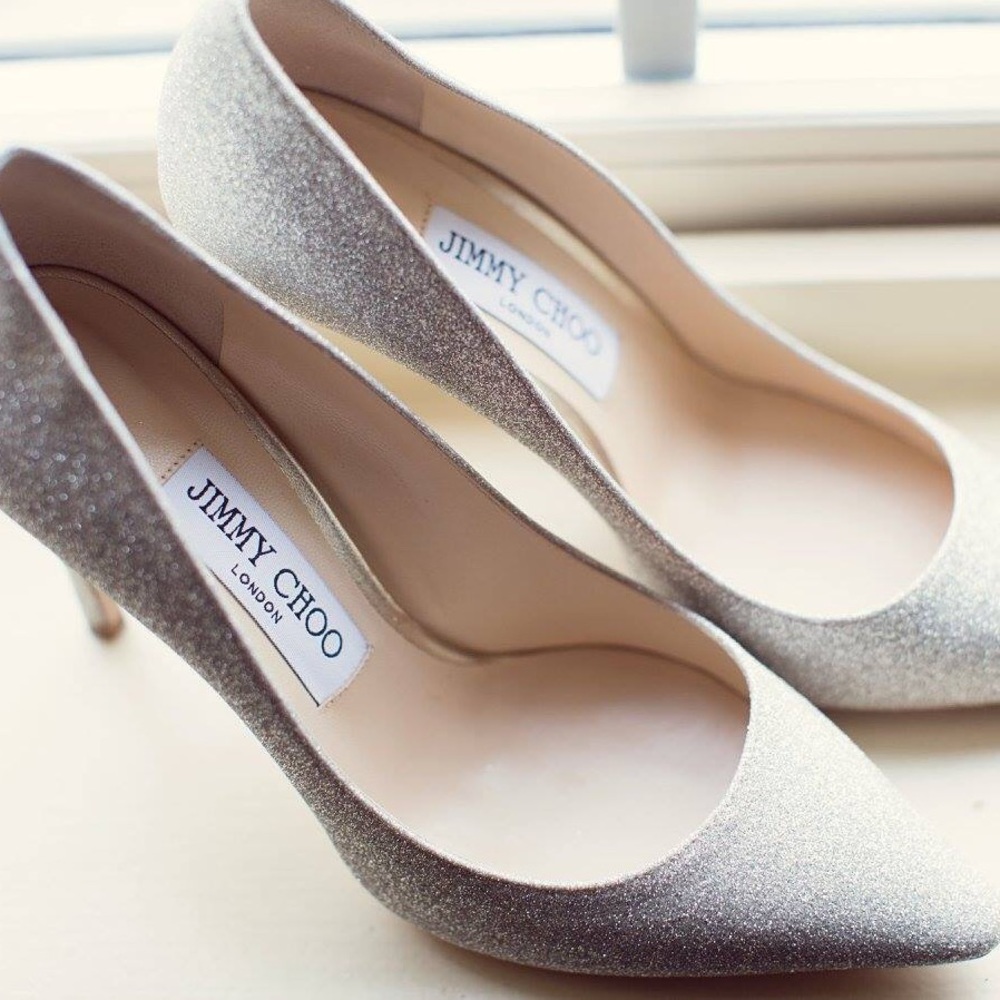 Jimmy Choo Romy Platinum Ice 36.5